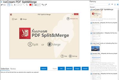 IceCream PDF Split&Merge - Flamory bookmarks and screenshots