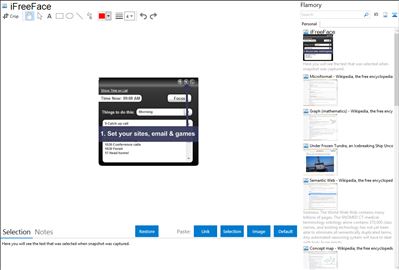 iFreeFace - Flamory bookmarks and screenshots