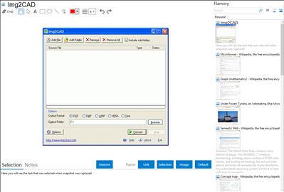 Img2CAD - Flamory bookmarks and screenshots