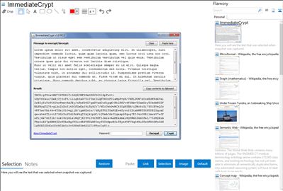 ImmediateCrypt - Flamory bookmarks and screenshots