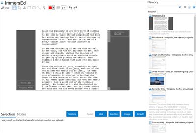 ImmersEd - Flamory bookmarks and screenshots