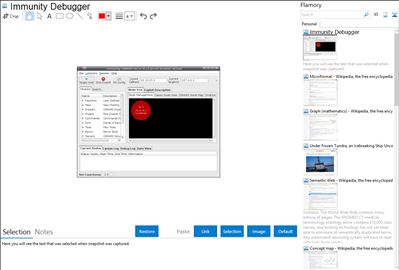 Immunity Debugger - Flamory bookmarks and screenshots