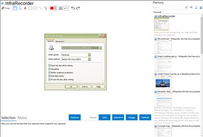 InfraRecorder - Flamory bookmarks and screenshots