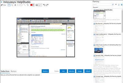 Innovasys HelpStudio - Flamory bookmarks and screenshots