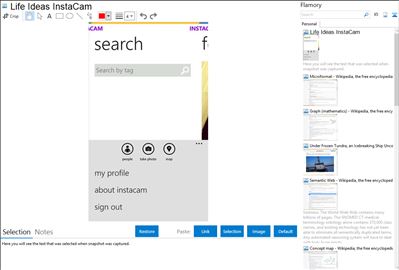 Life Ideas InstaCam - Flamory bookmarks and screenshots