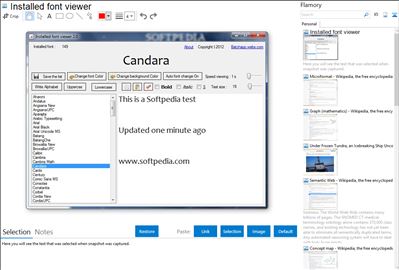 Installed font viewer - Flamory bookmarks and screenshots