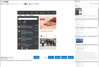 Jostle - Flamory bookmarks and screenshots