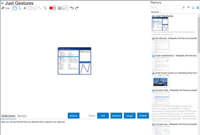 Just Gestures - Flamory bookmarks and screenshots
