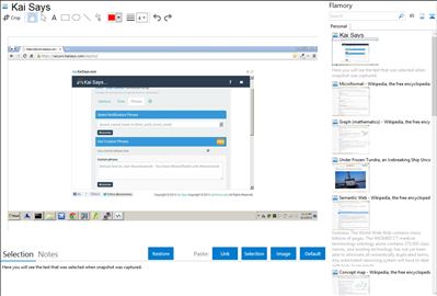 Kai Says - Flamory bookmarks and screenshots