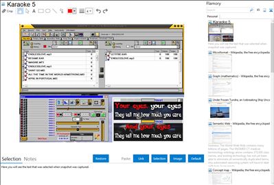 Karaoke 5 - Flamory bookmarks and screenshots