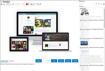 Kindrd - Flamory bookmarks and screenshots