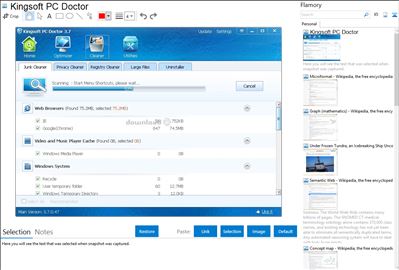 Kingsoft PC Doctor - Flamory bookmarks and screenshots