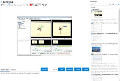 Kinovea - Flamory bookmarks and screenshots