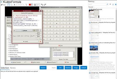 KLatexFormula - Flamory bookmarks and screenshots