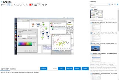 KNIME - Flamory bookmarks and screenshots