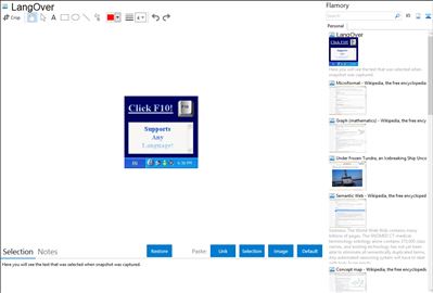 LangOver - Flamory bookmarks and screenshots