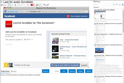 Last.fm audio Scrobbler - Flamory bookmarks and screenshots