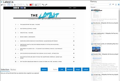 Latest.is - Flamory bookmarks and screenshots