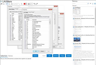 LAVfilters - Flamory bookmarks and screenshots