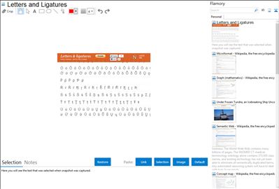 Letters and Ligatures - Flamory bookmarks and screenshots