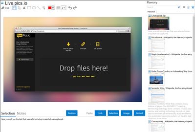 Live.pics.io - Flamory bookmarks and screenshots