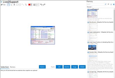 Live2Support - Flamory bookmarks and screenshots