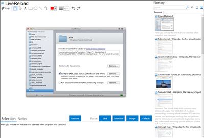 LiveReload - Flamory bookmarks and screenshots