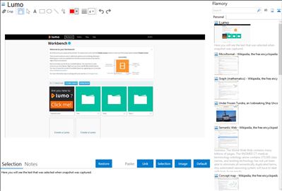 Lumo - Flamory bookmarks and screenshots
