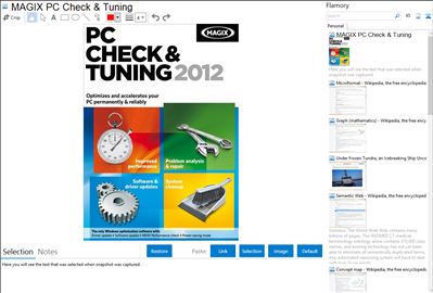 MAGIX PC Check & Tuning - Flamory bookmarks and screenshots