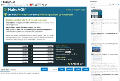 MakeAGif - Flamory bookmarks and screenshots