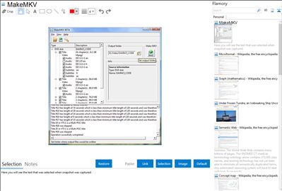MakeMKV - Flamory bookmarks and screenshots