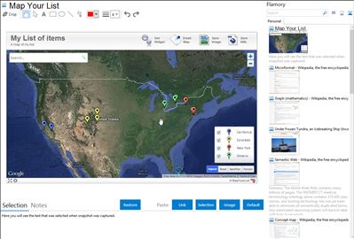 Map Your List - Flamory bookmarks and screenshots