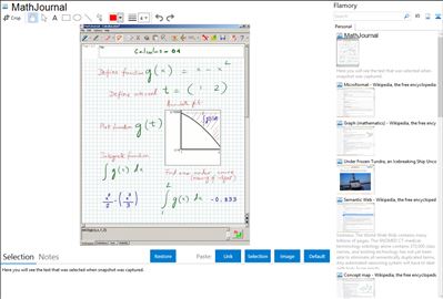 MathJournal - Flamory bookmarks and screenshots