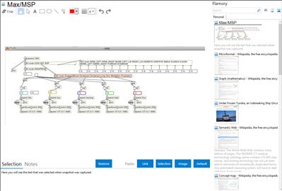 Max/MSP - Flamory bookmarks and screenshots