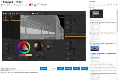 Maxwell Render - Flamory bookmarks and screenshots