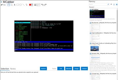 MCabber - Flamory bookmarks and screenshots