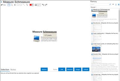 Measure Schmeasure - Flamory bookmarks and screenshots