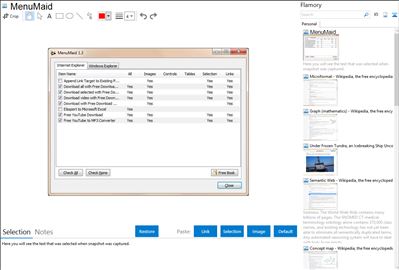 MenuMaid - Flamory bookmarks and screenshots