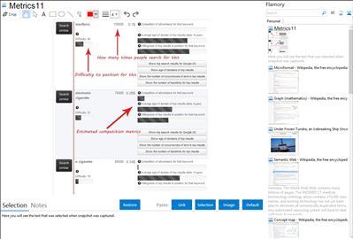 Metrics11 - Flamory bookmarks and screenshots