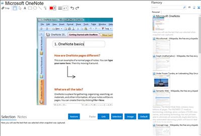 Microsoft OneNote - Flamory bookmarks and screenshots