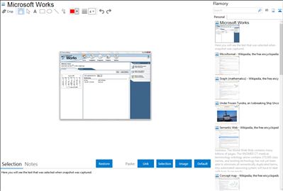 Microsoft Works - Flamory bookmarks and screenshots