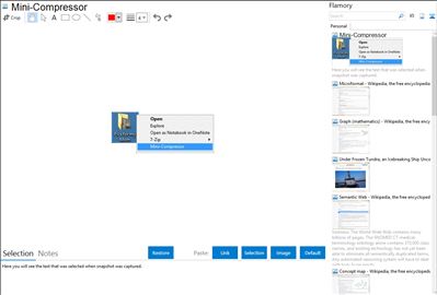 Mini-Compressor - Flamory bookmarks and screenshots
