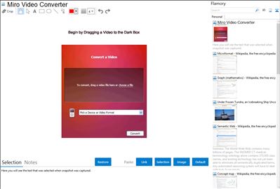 Miro Video Converter - Flamory bookmarks and screenshots