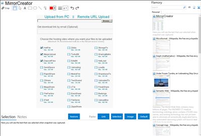 MirrorCreator - Flamory bookmarks and screenshots