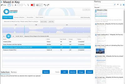 Mixed in Key - Flamory bookmarks and screenshots