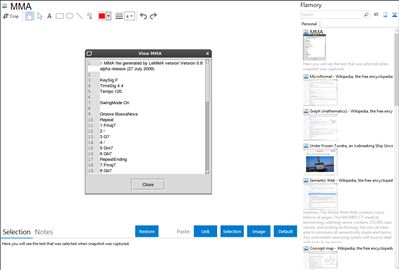 MMA - Flamory bookmarks and screenshots