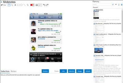 Mobnotes - Flamory bookmarks and screenshots