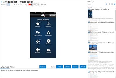 Learn Italian - Molto Bene - Flamory bookmarks and screenshots