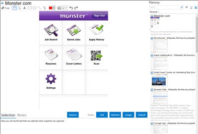 Monster.com - Flamory bookmarks and screenshots