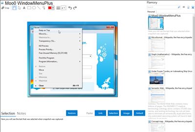 Moo0 WindowMenuPlus - Flamory bookmarks and screenshots